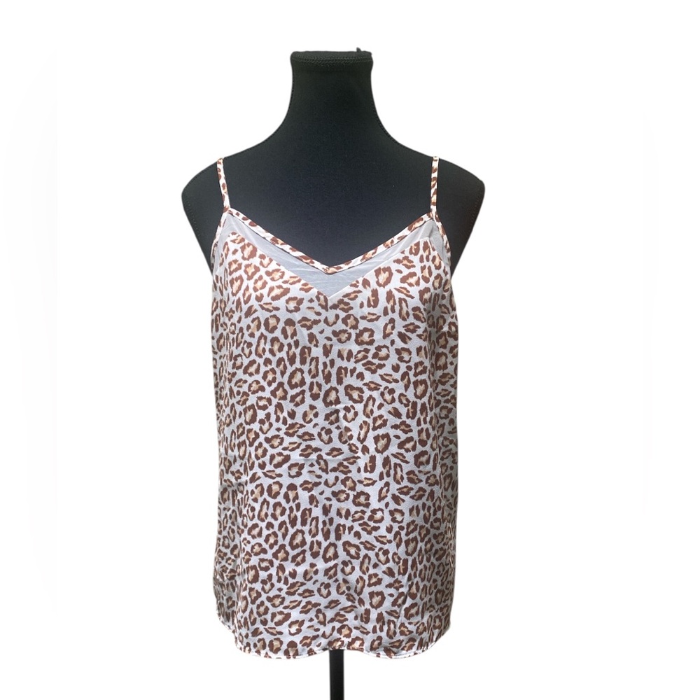 Nine West Animal Print Camisole Top GUC M